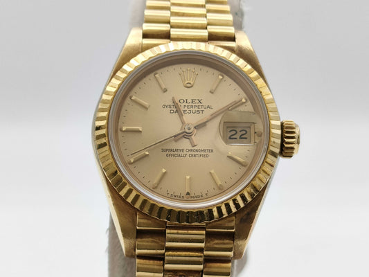 ROLEX 69178 9015528 Champagne Dial Unoperated Women's Watch