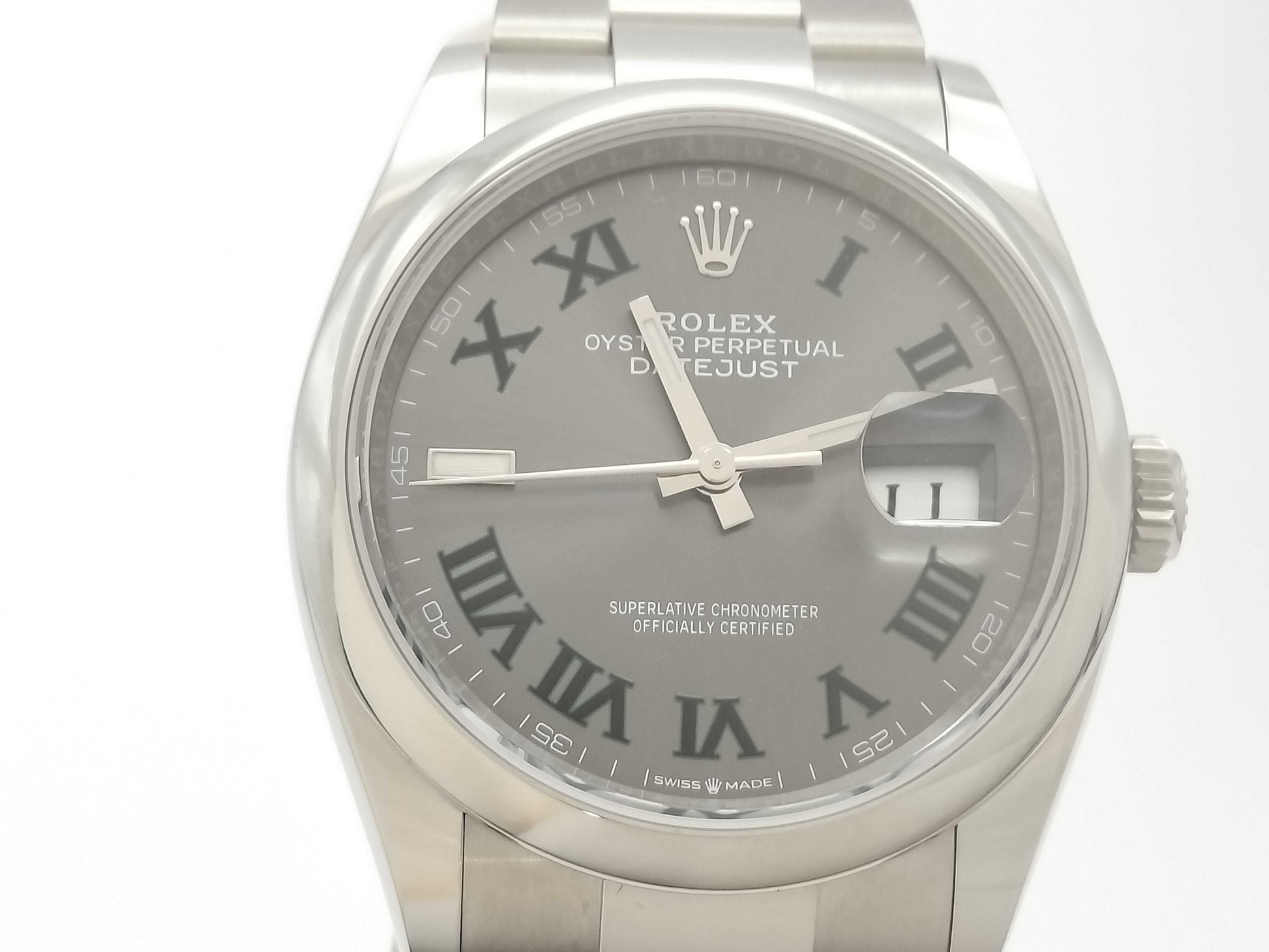 ROLEX 126200 4915Q1R1 Slate Roman Men's Watch