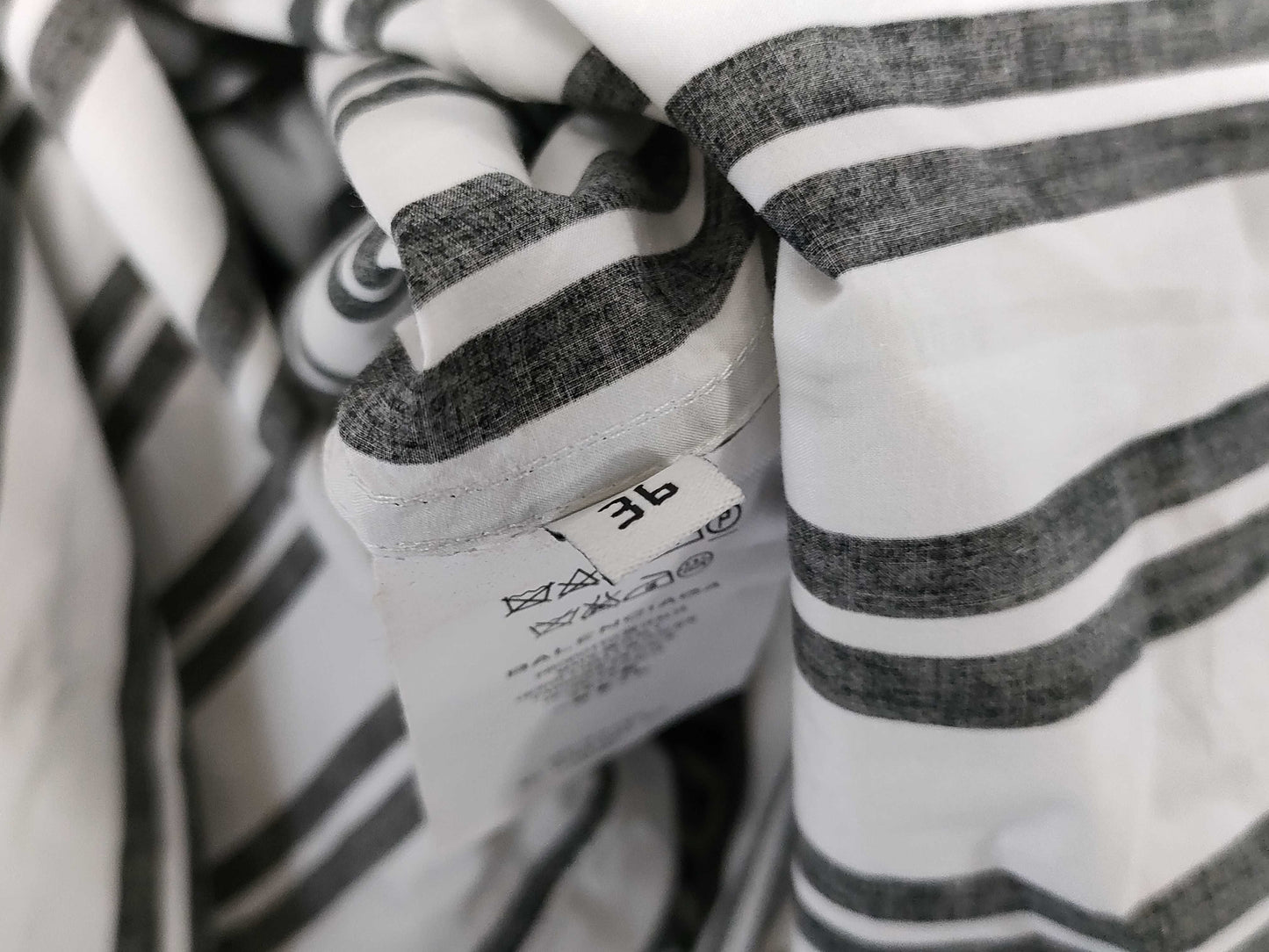 BALENCIAGA Black and White Tops Tops