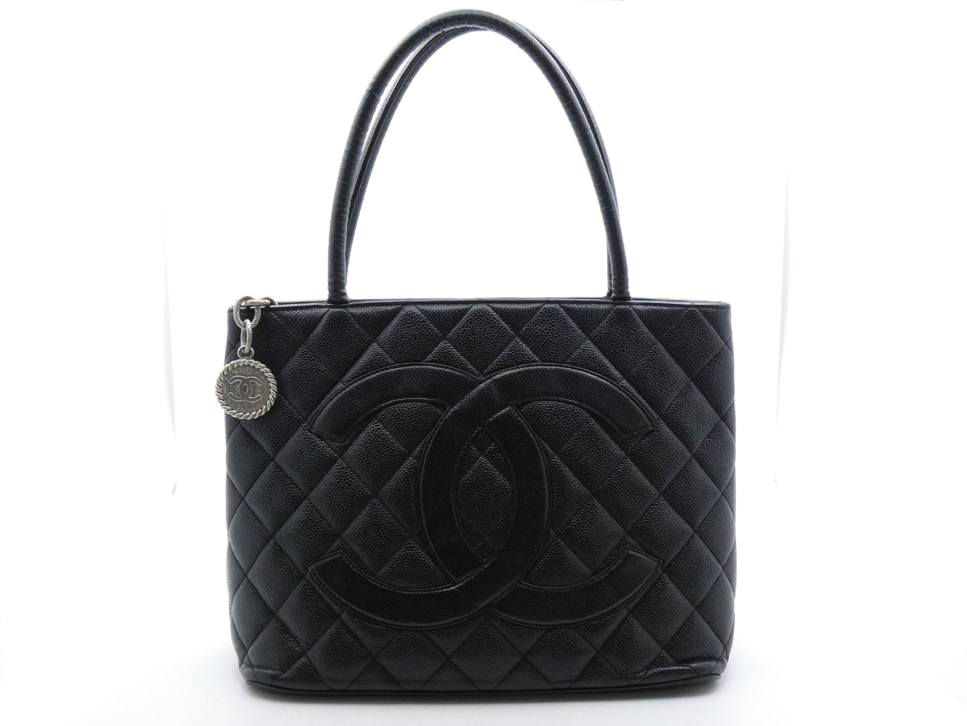 CHANEL Reissue Tote Bag Caviar Skin Coco Mark