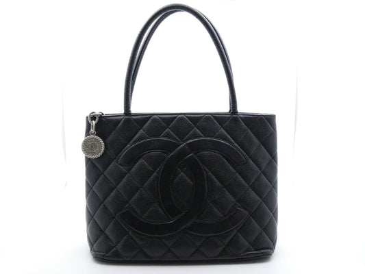 CHANEL Reissue Tote Bag Caviar Skin Coco Mark