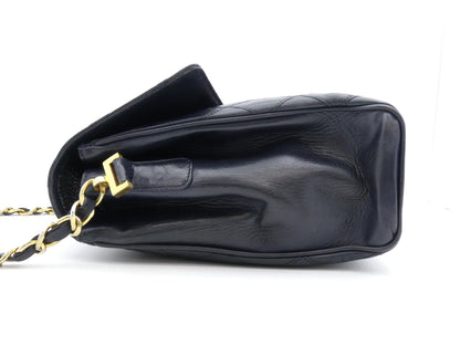 CHANEL Matelasse Coco Mark Turnlock Chain Navy Shoulder Bag