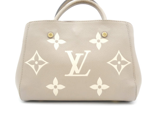 LOUIS VUITTON Monogram Empreinte Montaigne BB 2-Way Handbag