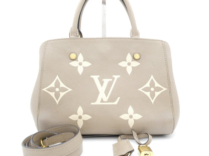 LOUIS VUITTON Monogram Empreinte Montaigne BB 2-Way Handbag