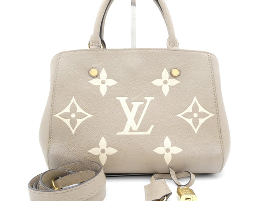 LOUIS VUITTON Monogram Empreinte Montaigne BB 2-Way Handbag