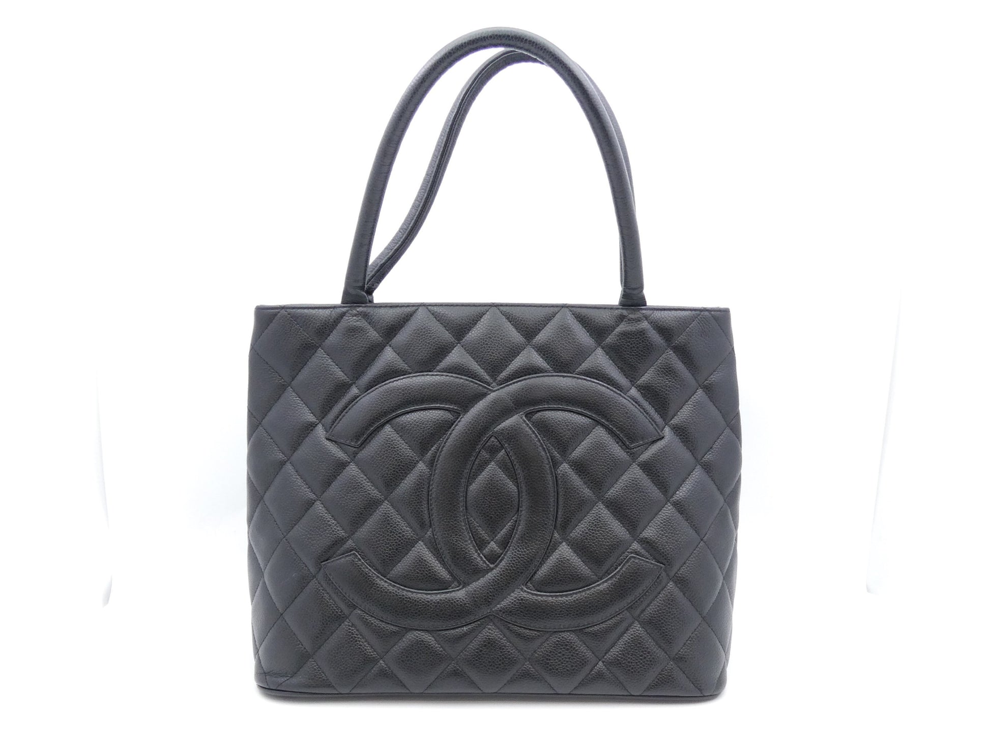 CHANEL Reissue Tote Bag Caviar Skin Coco Mark