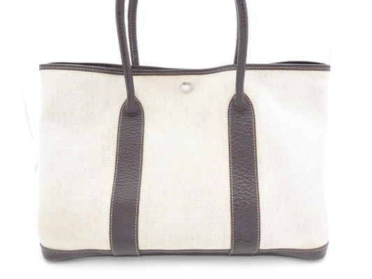 HERMES Garden Party G Stamp Tote Bag