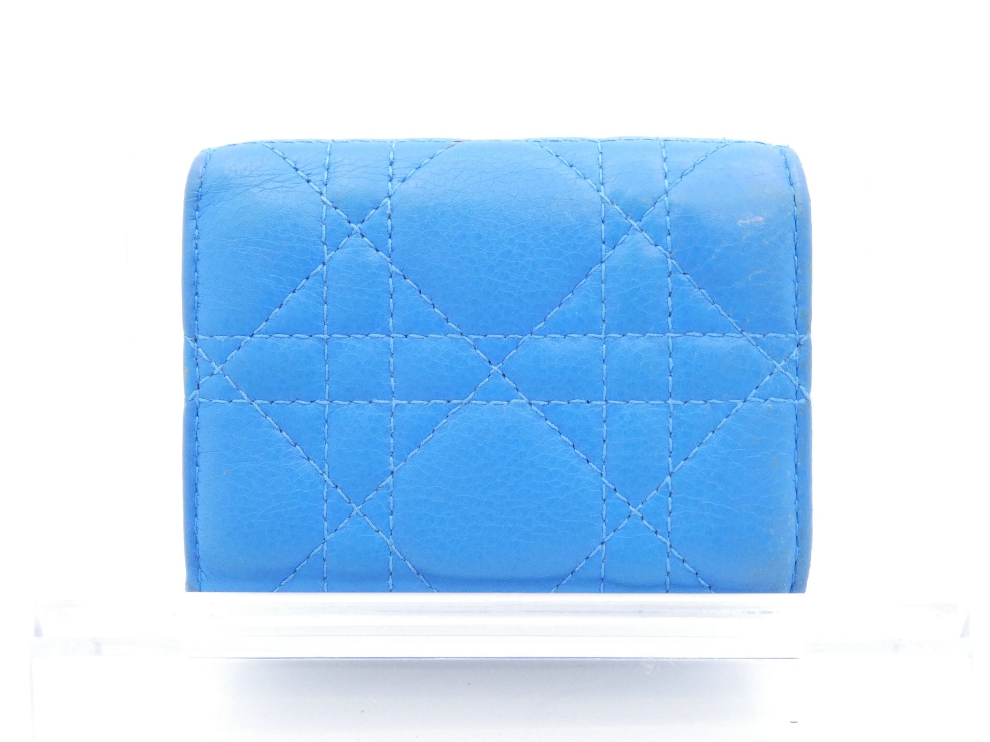 Dior Logo Cannage Tri-fold Wallet