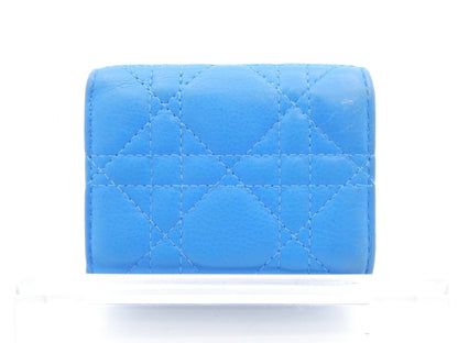 Dior Logo Cannage Tri-fold Wallet