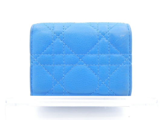 Dior Logo Cannage Tri-fold Wallet