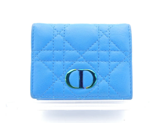 Dior Logo Cannage Tri-fold Wallet