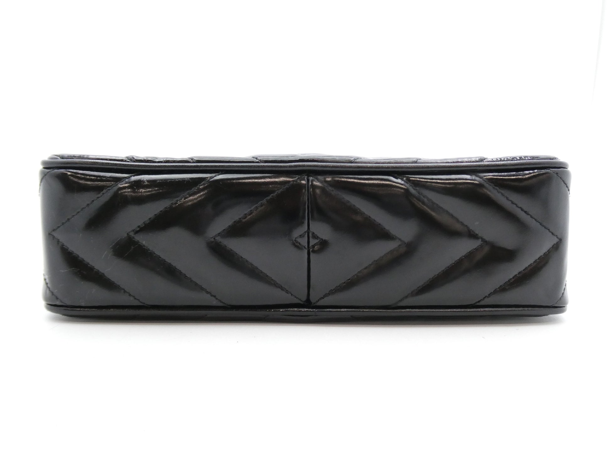 CHANEL Coco Mark Enamel Fringe Chain Shoulder Bag