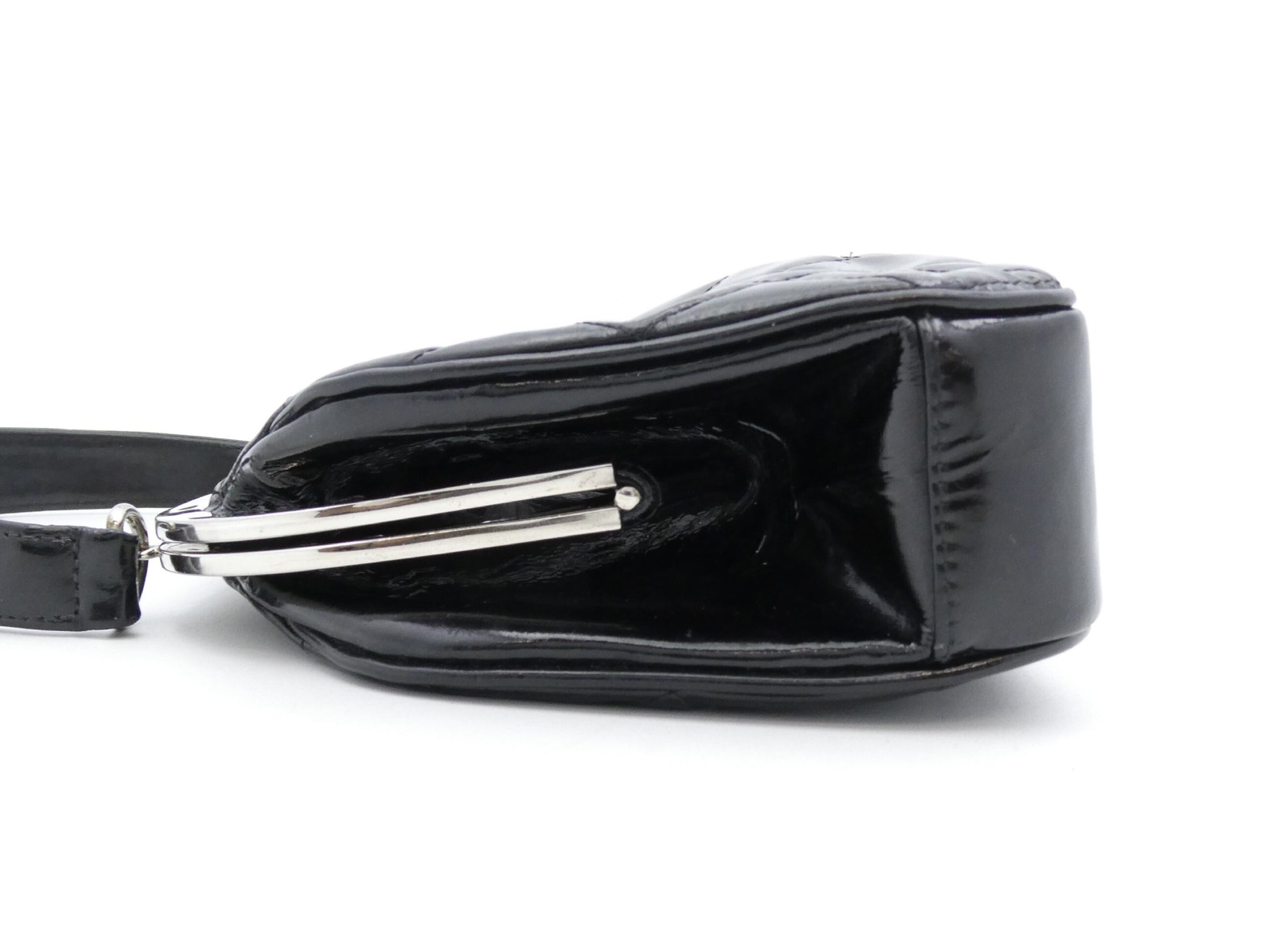 CHANEL Matelasse Coco Mark Enamel Clasp Handbag