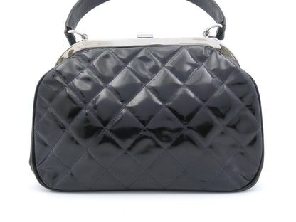 CHANEL Matelasse Coco Mark Enamel Clasp Handbag