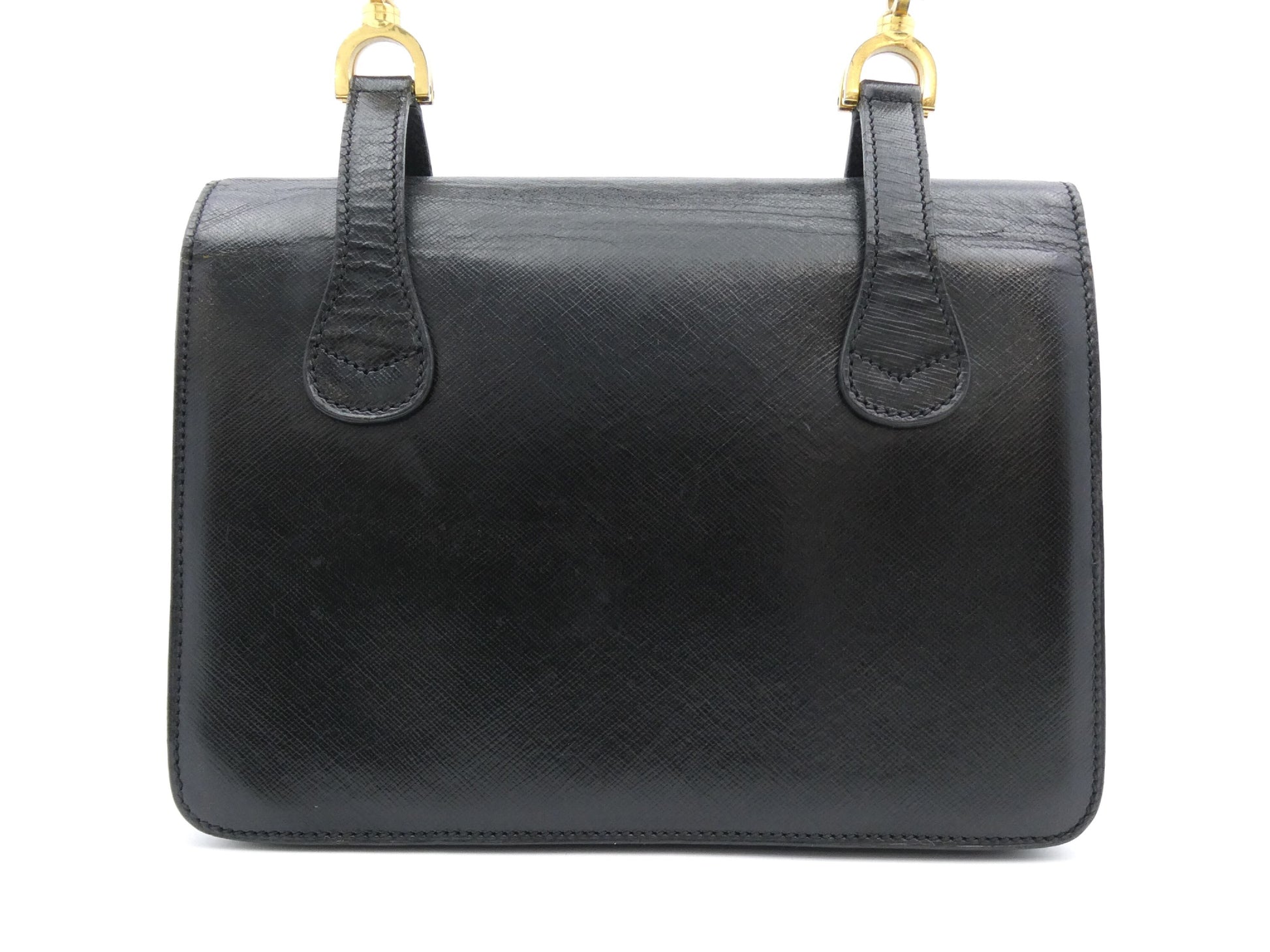 GUCCI Bamboo Leather Handbag