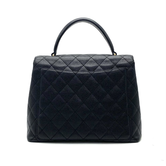 CHANEL CHANEL Matelasse Turnlock Coco Mark Caviar Skin Handbag