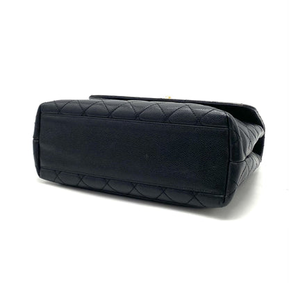 CHANEL CHANEL Matelasse Turnlock Coco Mark Caviar Skin Handbag