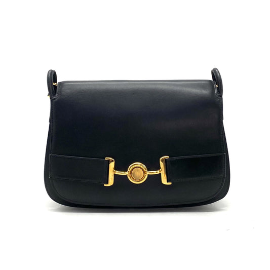 HERMES HERMES Vintage Box Calfskin Shoulder Bag 〇F Stamped Shoulder Bag