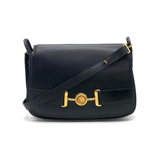 HERMES HERMES Vintage Box Calfskin Shoulder Bag 〇F Stamped Shoulder Bag