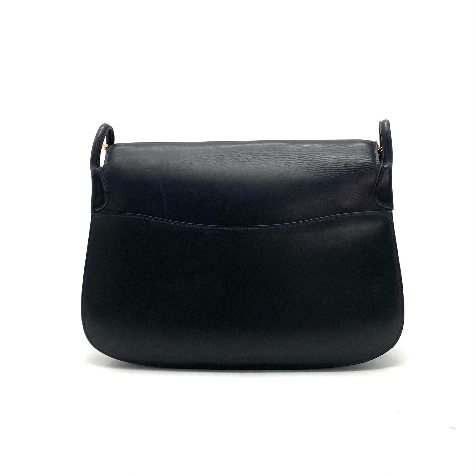 HERMES HERMES Vintage Box Calfskin Shoulder Bag 〇F Stamped Shoulder Bag