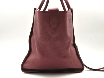 CELINE Luggage Phantom Leather Bordeaux Handbag