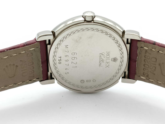 ROLEX Cellini 6621/9 M769745 Quartz Pink Dial Unoperated Women's Watch