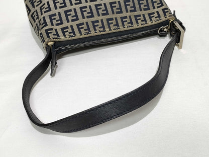 FENDI Zucchino Handbag Canvas and Leather 001.26810.098 Handbag