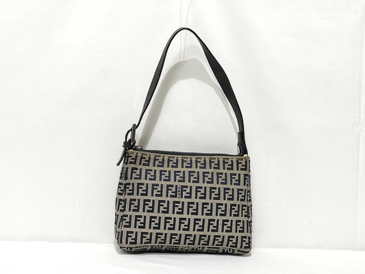 FENDI Zucchino Handbag Canvas and Leather 001.26810.098 Handbag