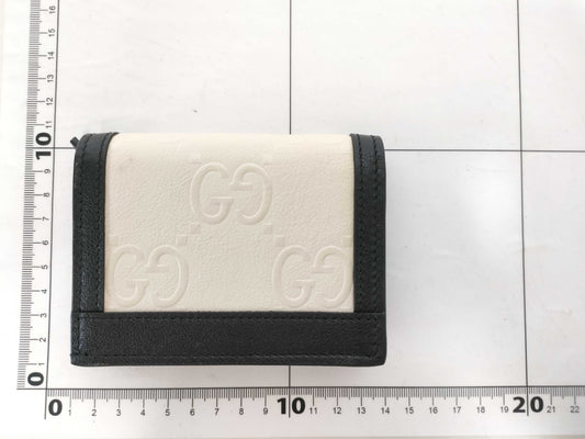 GUCCI GUCCI Marmont Bi-fold Wallet 676150 White Wallet