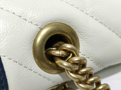 GUCCI GUCCI Marmont Chain Shoulder Bag White 443497 Shoulder Bag