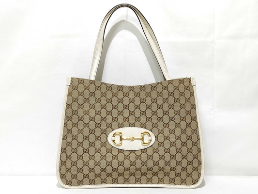 GUCCI GG Canvas Horsebit Tote Bag 623694 Tote Bag