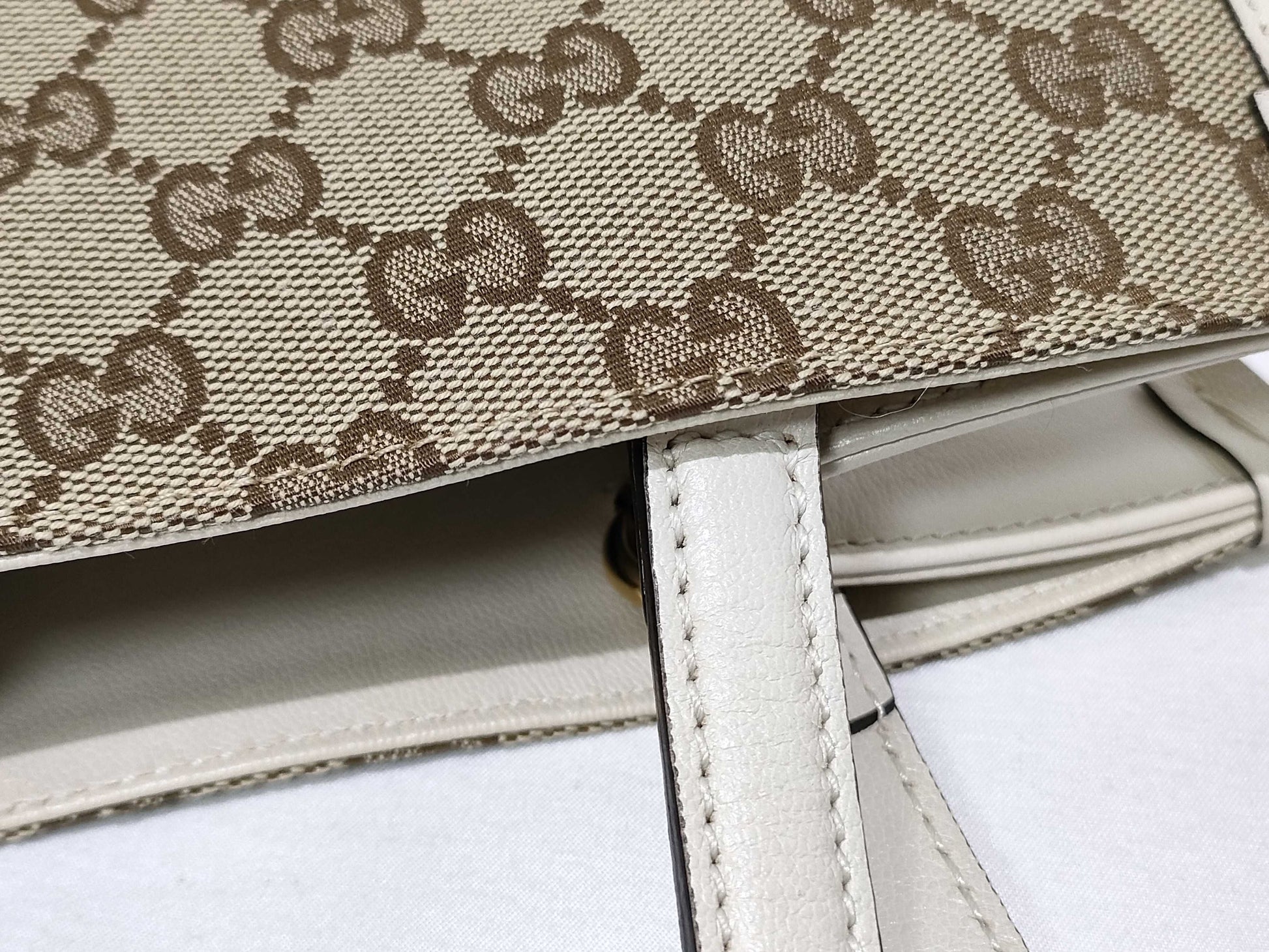 GUCCI GG Canvas Horsebit Tote Bag 623694 Tote Bag