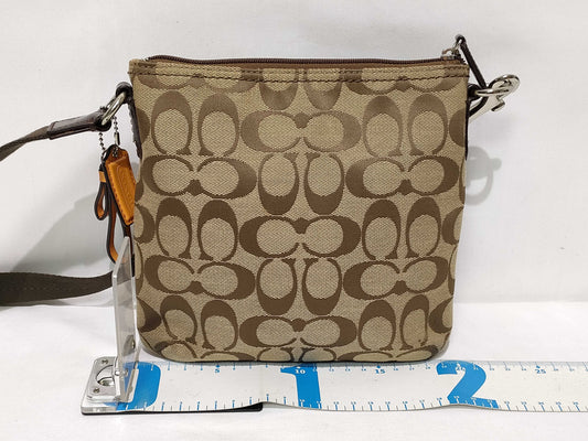 COACH Signature Shoulder Bag, Beige