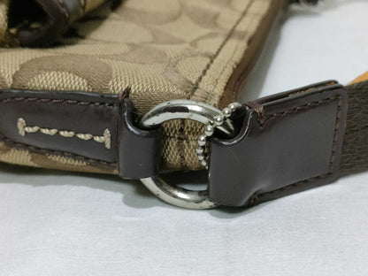 COACH Signature Shoulder Bag, Beige