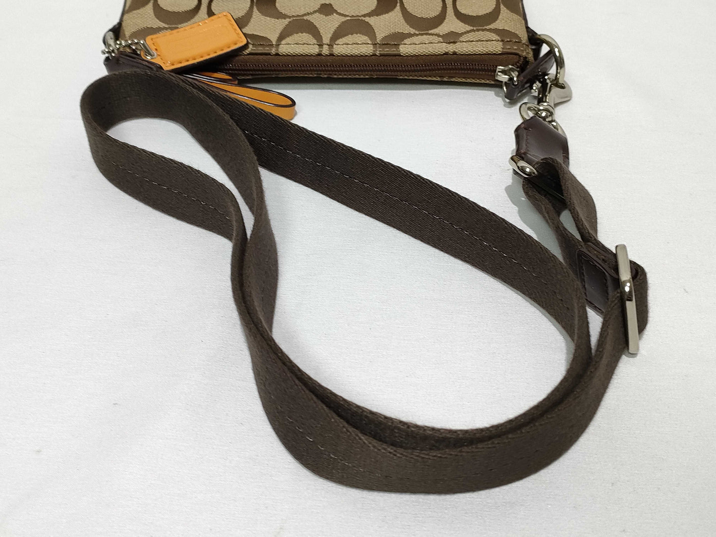 COACH Signature Shoulder Bag, Beige