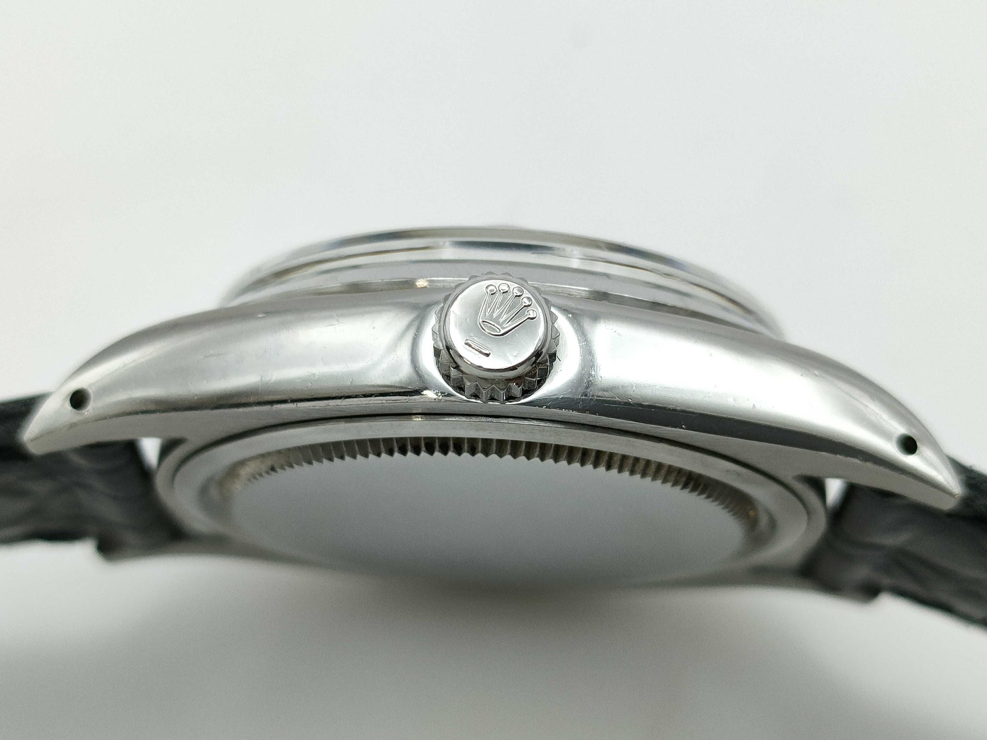 ROLEX 6694 8622304 Manual Winding Black Dial Boys' Watch