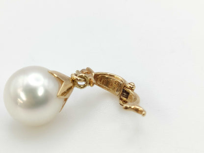 TASAKI Pearl Diameter Approx. 8.6mm/3.5mm-3.6mm D0.01ct K18 9.5g Necklace 