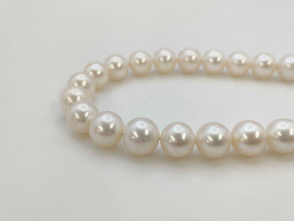 Pearl diameter: approximately 8.7mm-9.3mm, Sterling Silver, 51.1g, Necklace 