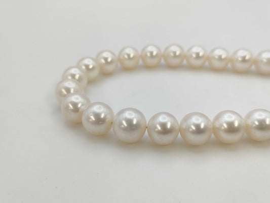 Pearl diameter: approximately 8.7mm-9.3mm, Sterling Silver, 51.1g, Necklace 