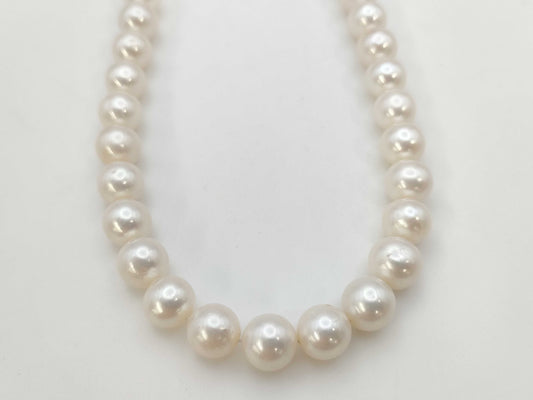Pearl diameter: approximately 8.7mm-9.3mm, Sterling Silver, 51.1g, Necklace 