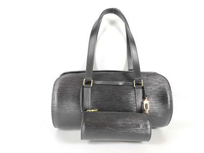 LOUIS VUITTON Epi Soufflot Handbag/Shoulder Bag with Pouch M52222