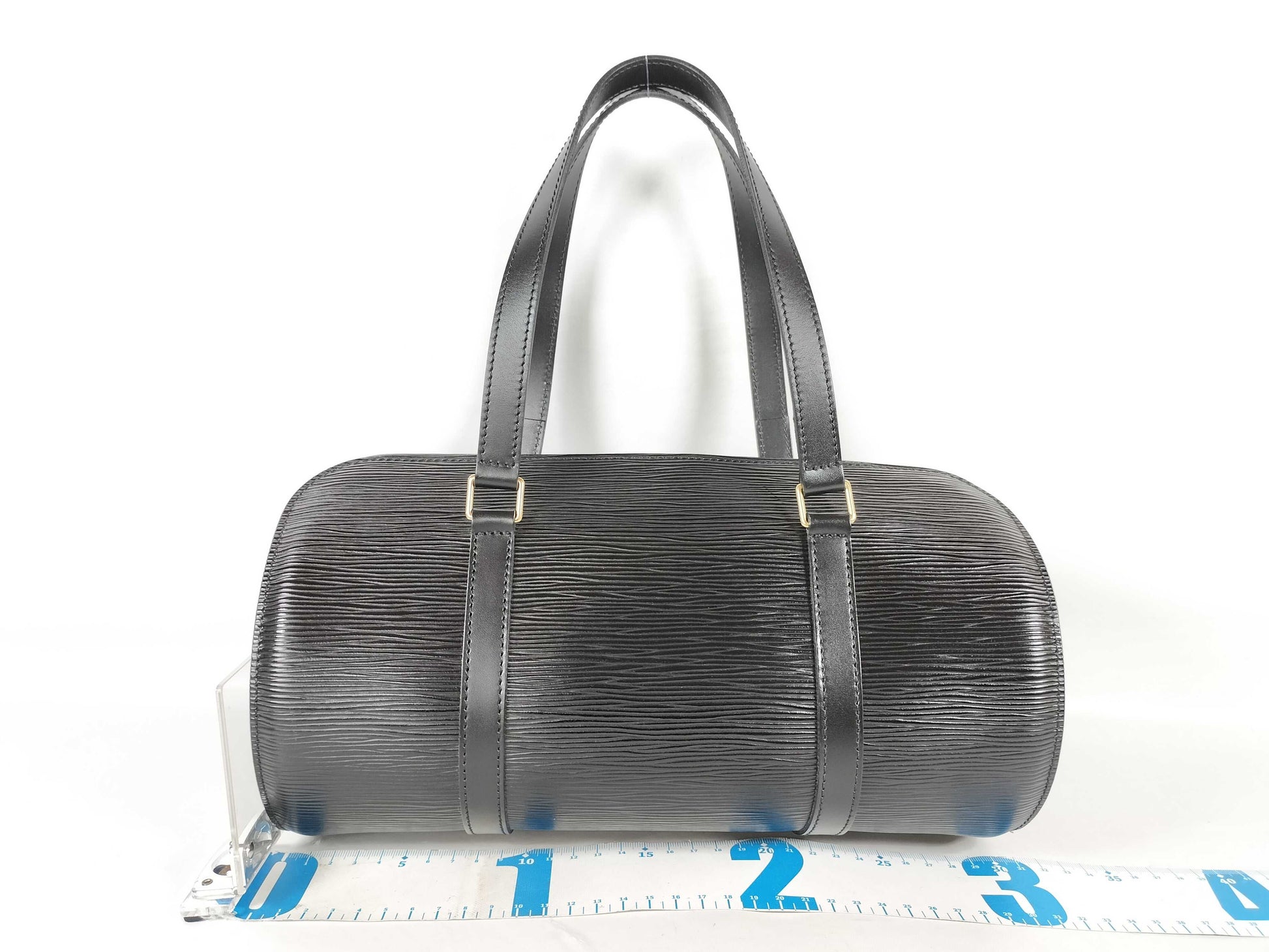 LOUIS VUITTON Epi Soufflot Handbag/Shoulder Bag with Pouch M52222