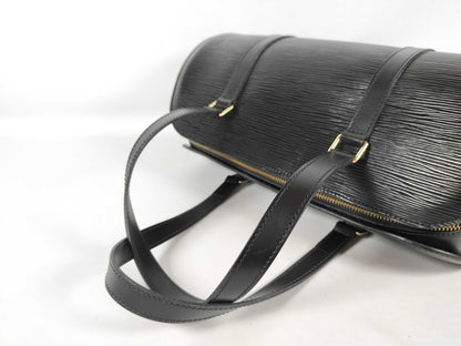 LOUIS VUITTON Epi Soufflot Handbag/Shoulder Bag with Pouch M52222