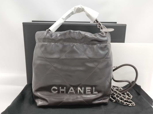 CHANEL CHANEL CHANEL22 CHANEL22 Mini Shoulder Bag Handbag Serial Plate Shoulder Bag