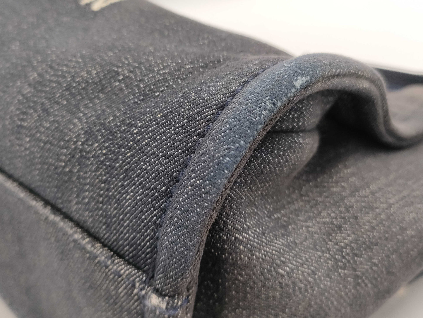 CHANEL Deauville Denim Shoulder Bag Tote Bag