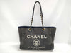 CHANEL Deauville Denim Shoulder Bag Tote Bag
