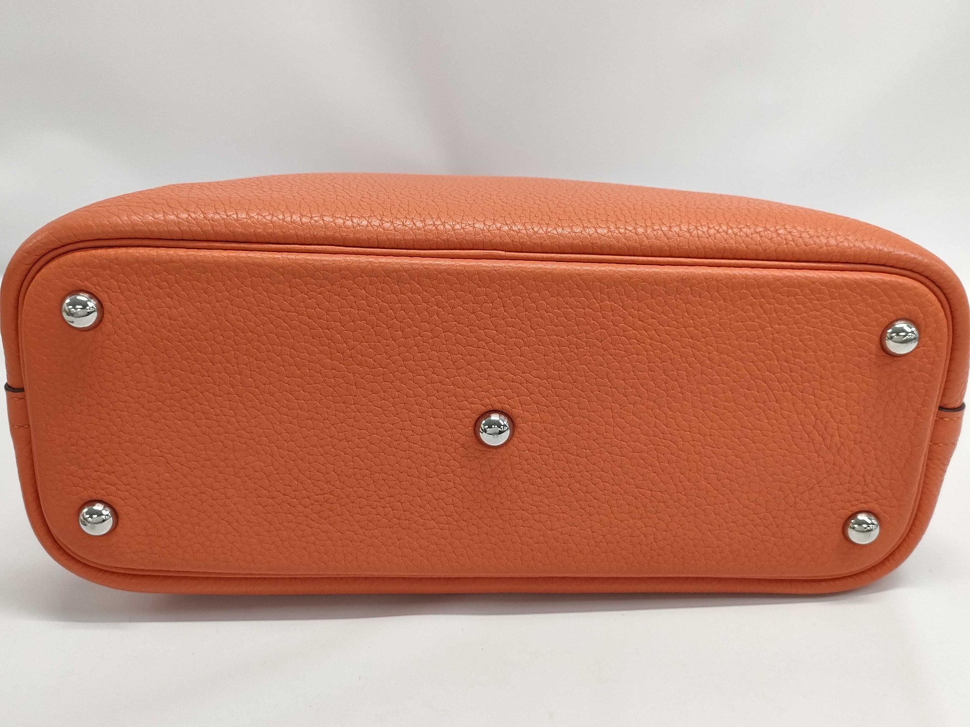 HERMES Bolide 31 Taurillon Clemence Orange T Stamped Handbag