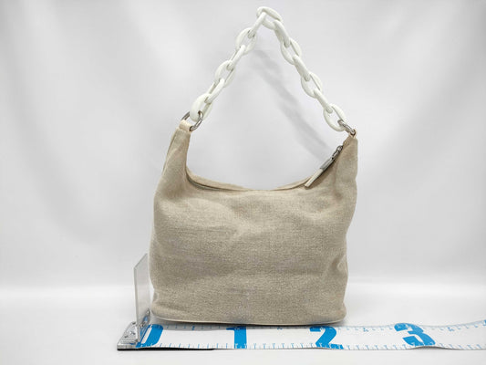 PRADA Prada Triangle Logo Chain Shoulder Bag