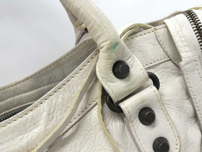 BALENCIAGA City 2-way Handbag White