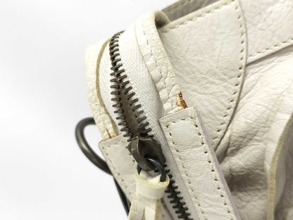 BALENCIAGA City 2-way Handbag White